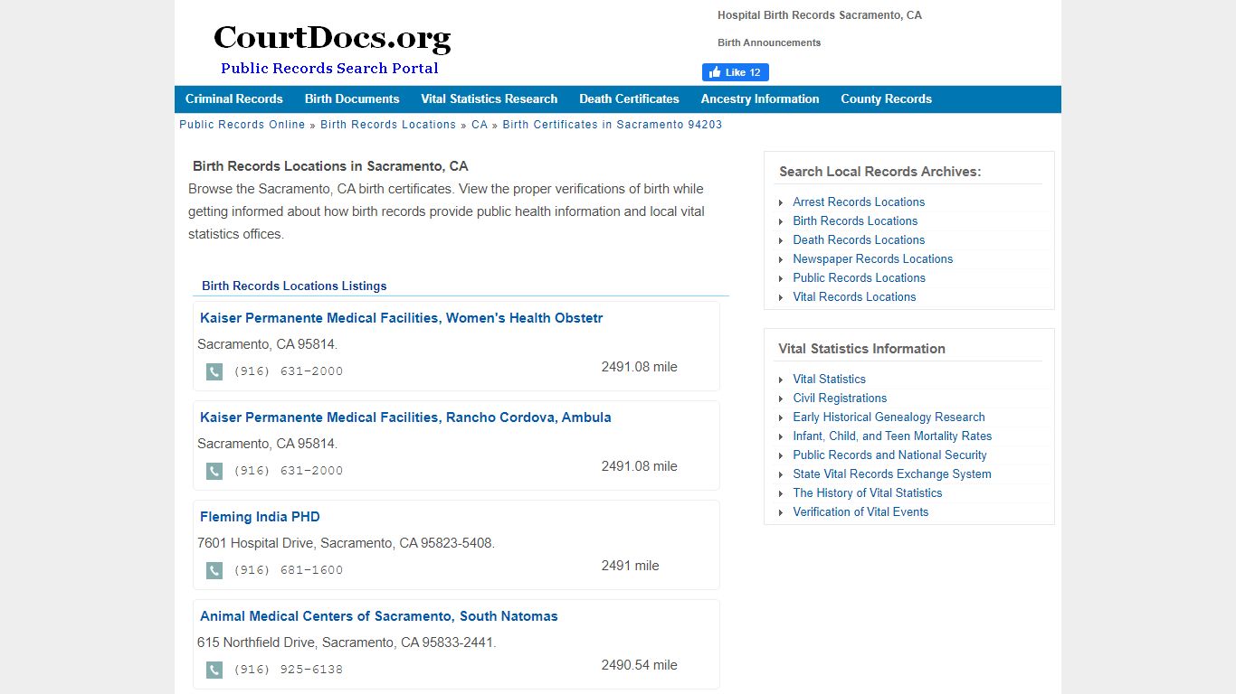 Hospital Birth Records Sacramento, CA - Birth Announcements